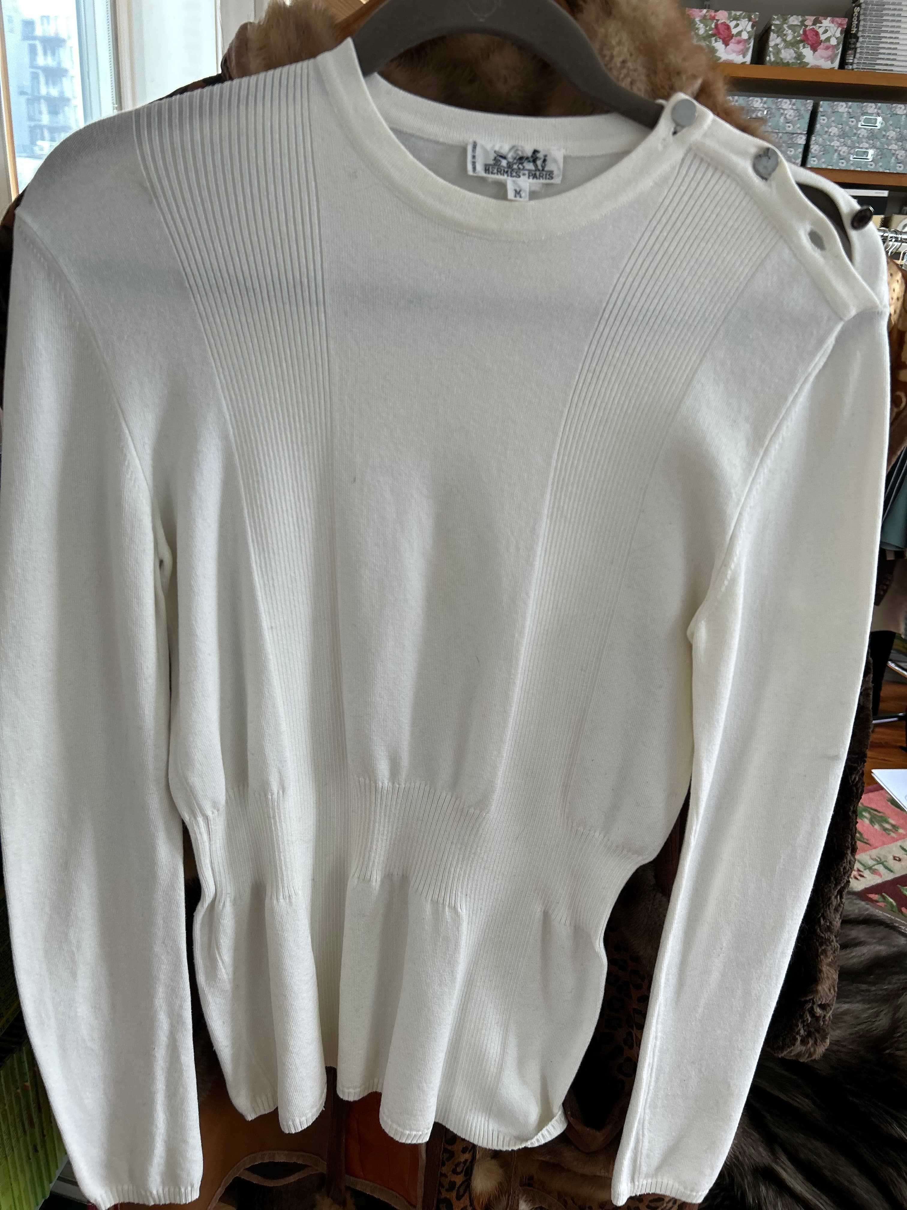Hermes Ribbed Cotton Top