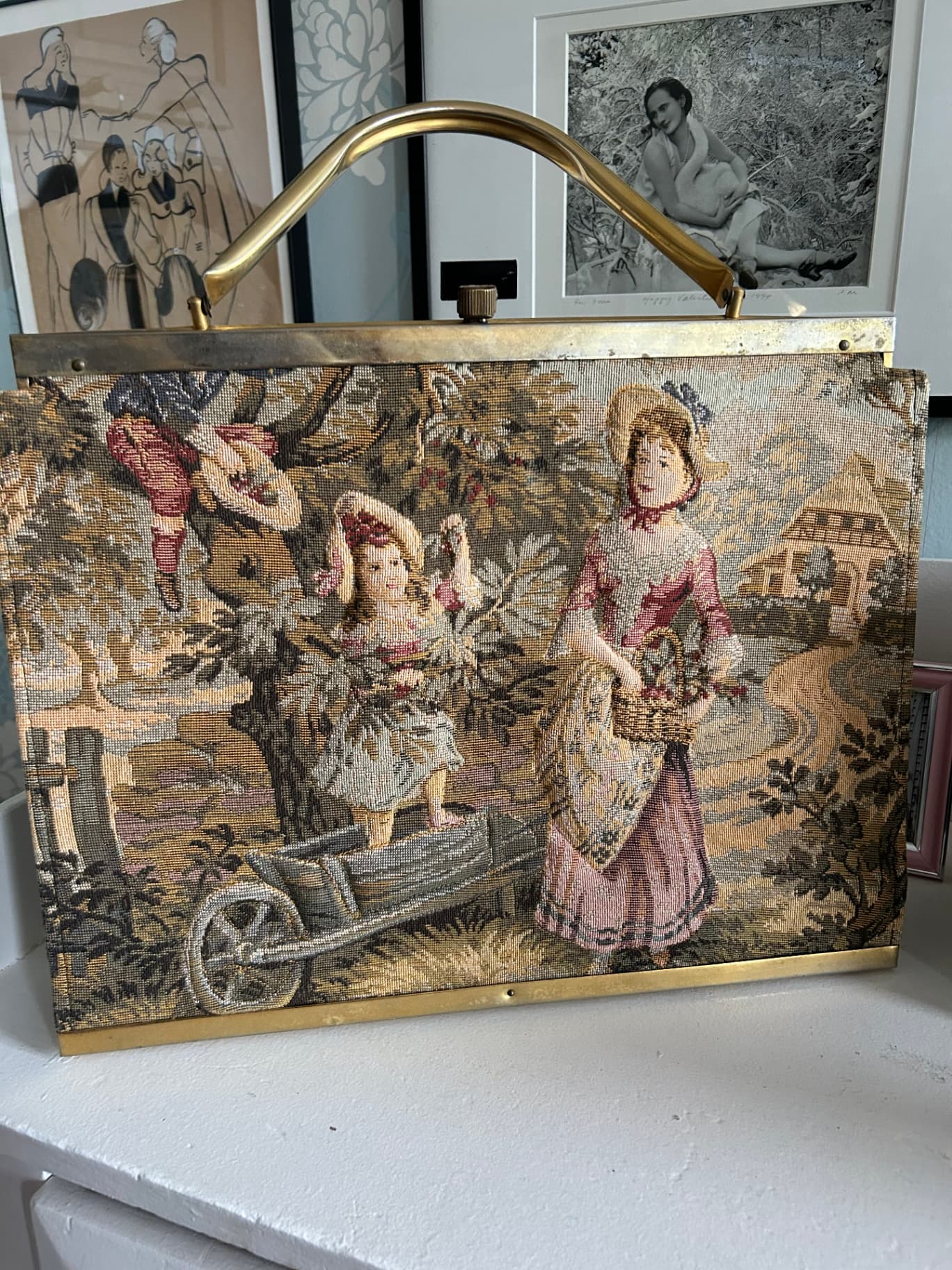 1950's-1960's Petit Point Bag