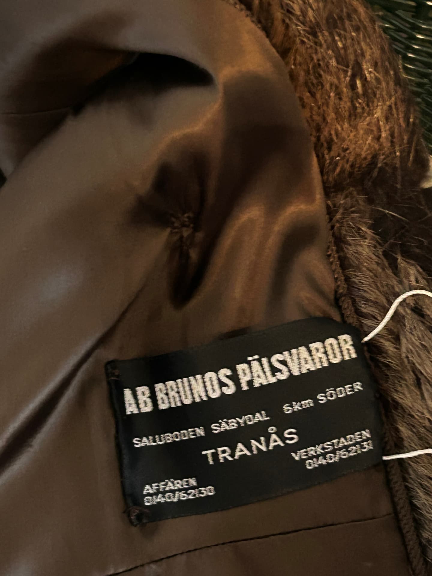 Swedish Possum and Leather Belted Coat