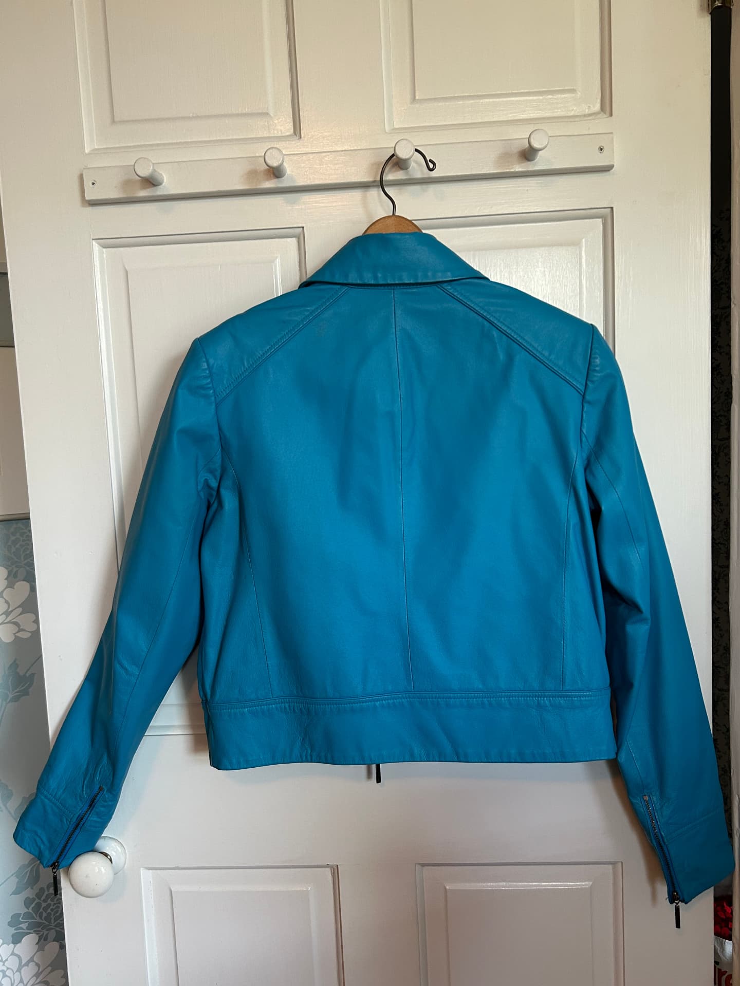 Prabal Gurung for Target Turquoise Leather Jacket