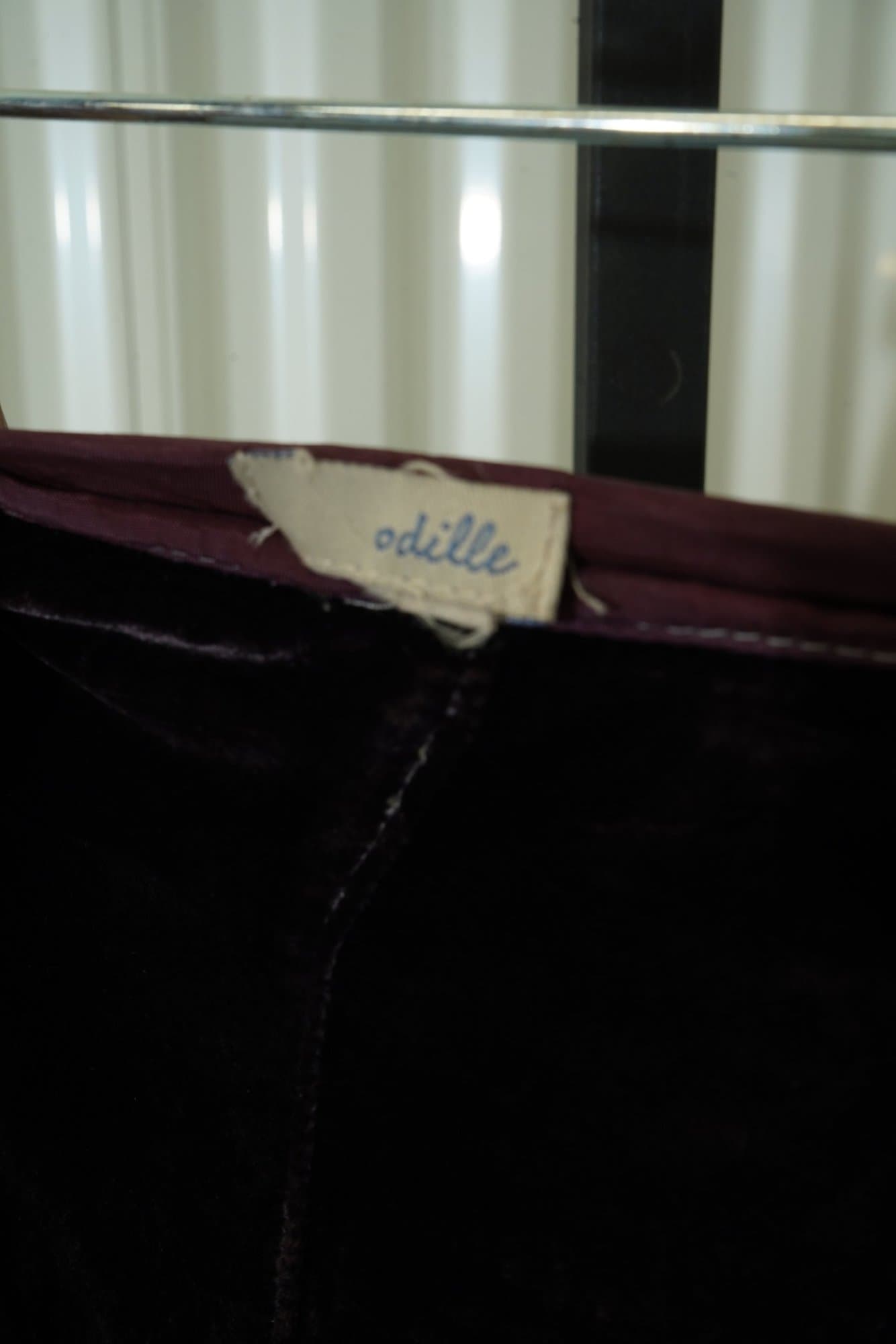 2000s-2010s odille Purple Velvet Flared Skirt
