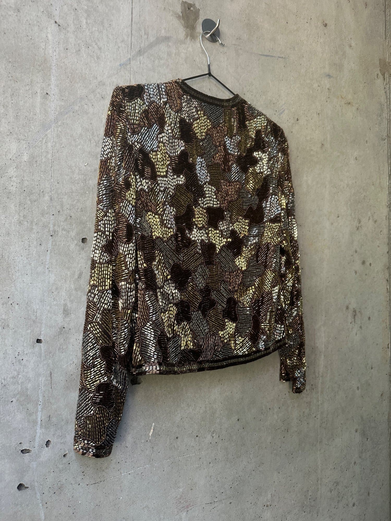 1980s Victoria Royal Ltd. Sequin Beaded Evening Jacket