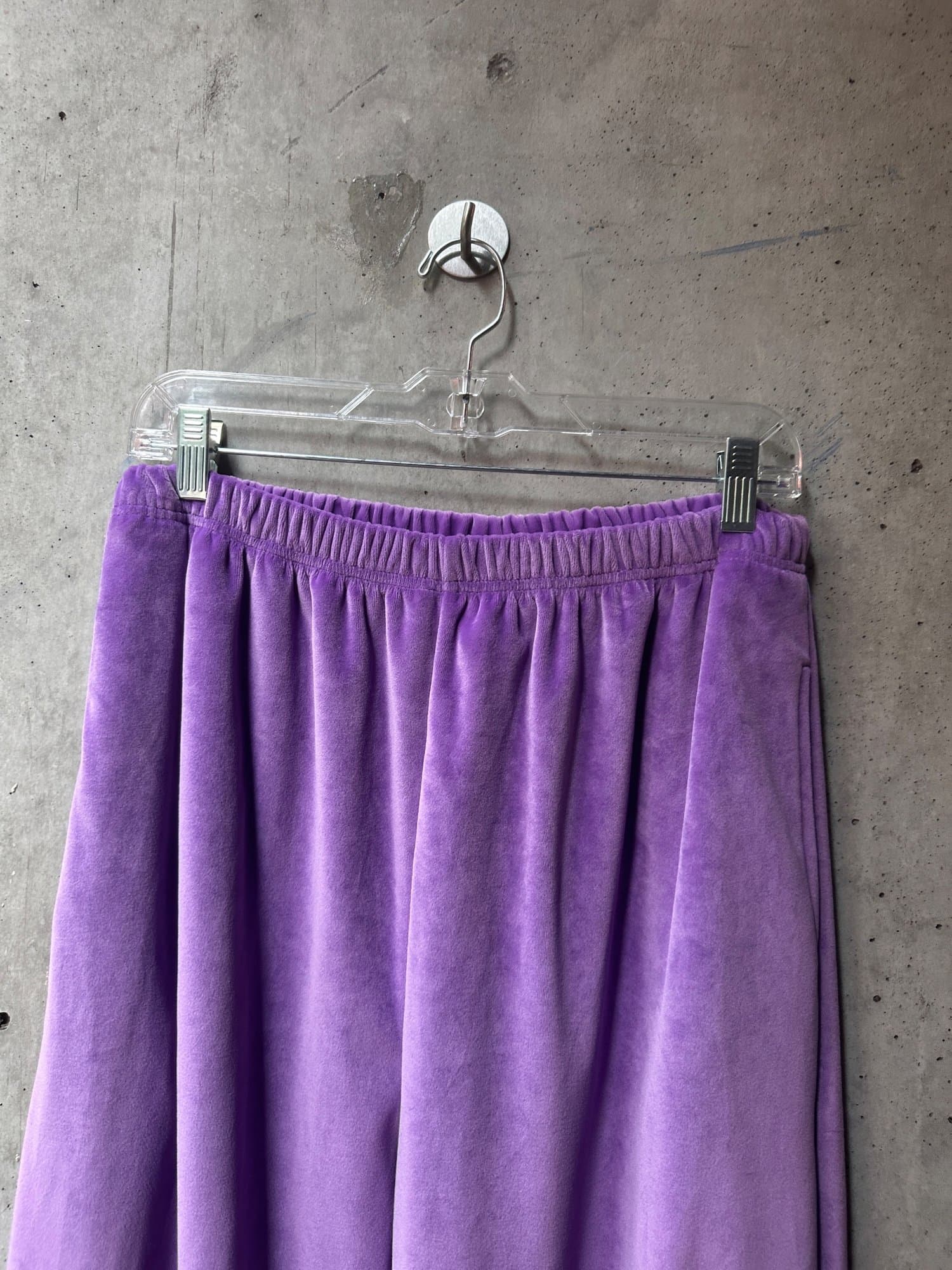 2000s Roaman's Purple Velour Sweatpants