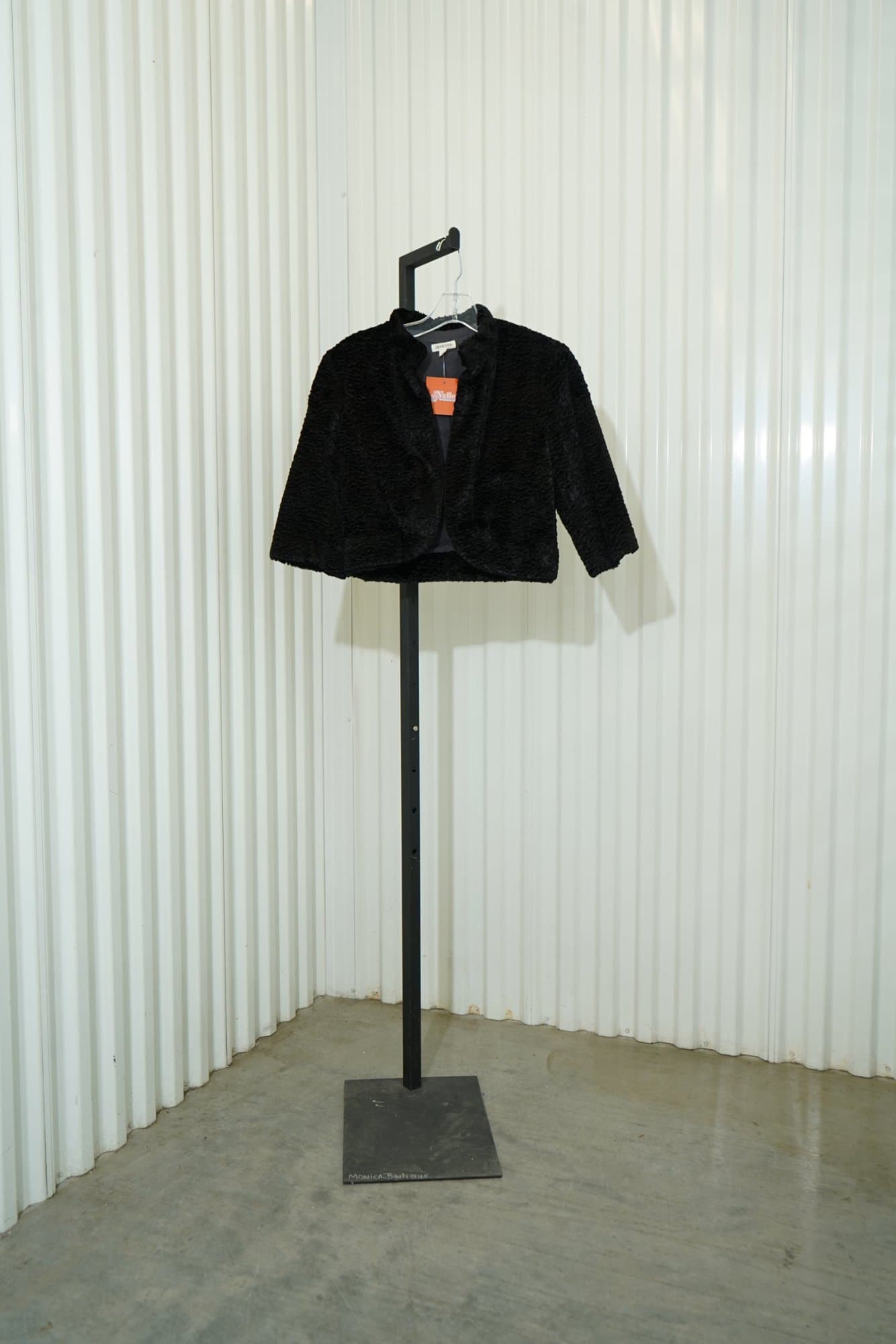 1980s-1990s Generra Vicose  faux fur persian- lamb style cropped jacket