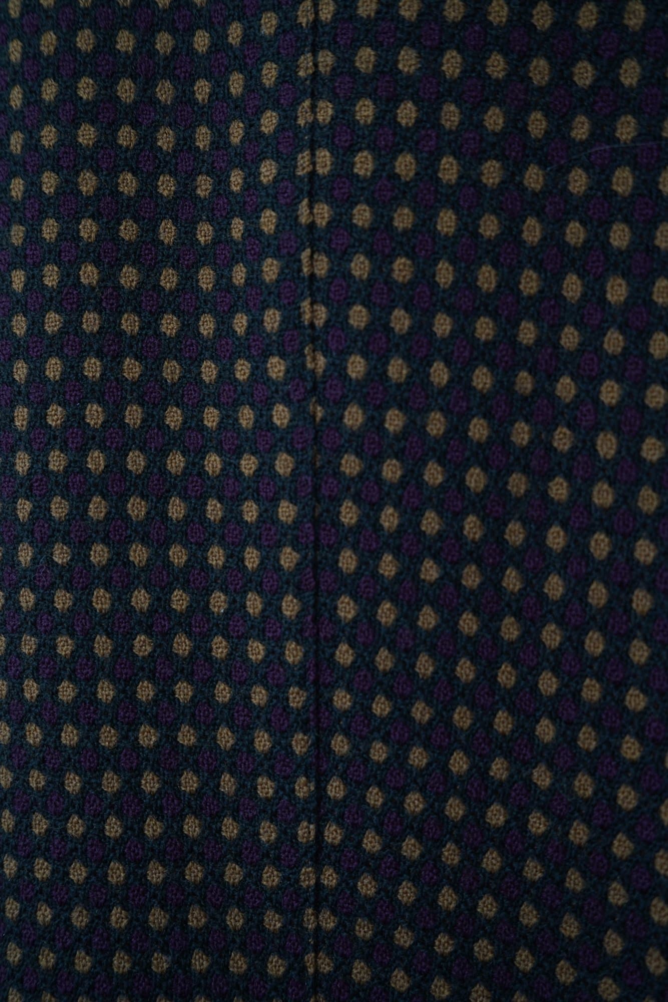 Storage Michii Moon for Sanyo 100% wool brown patterned textured jacket