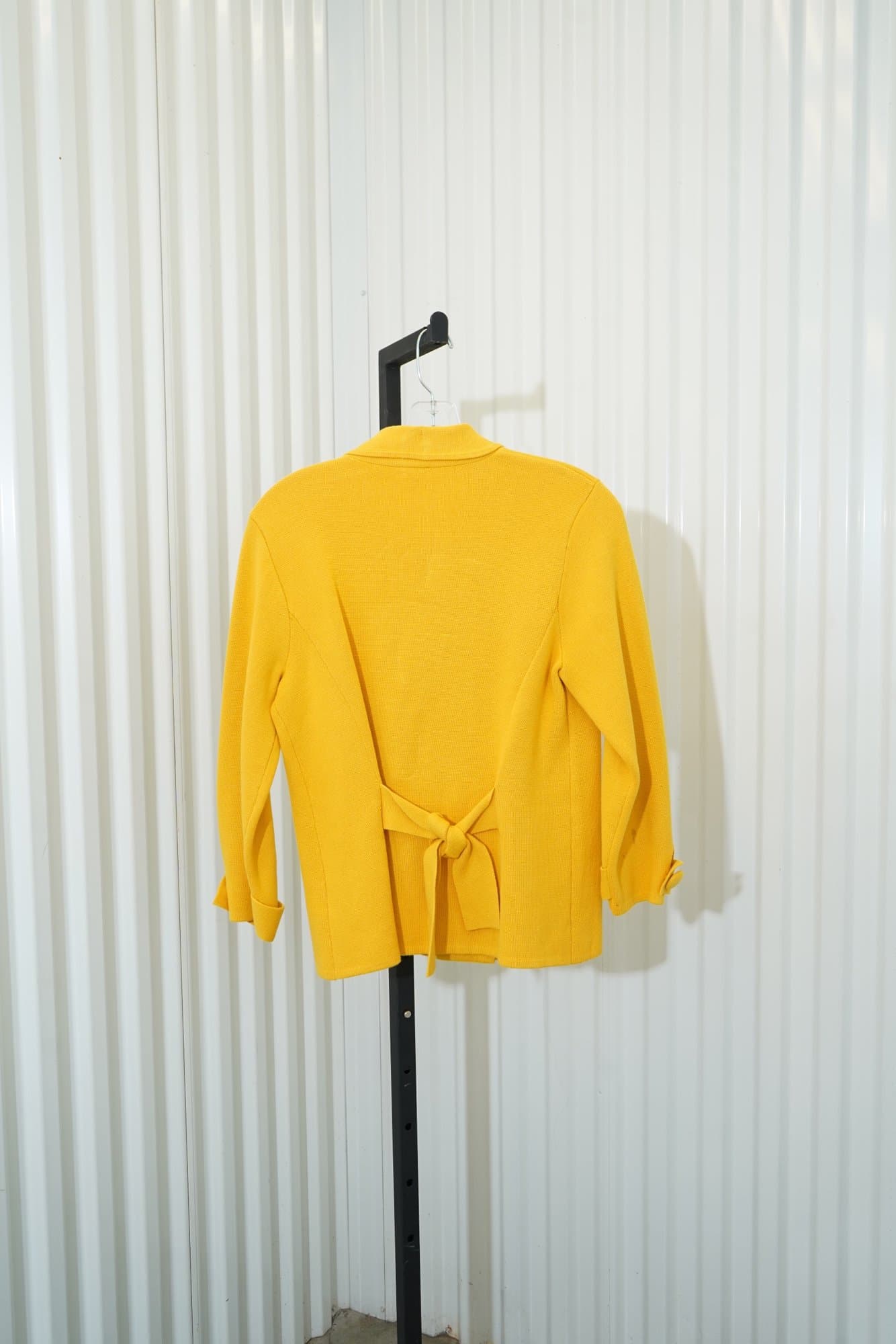 2010s-2020s J. Crew J.Crew yellow cotton double-knit jacket