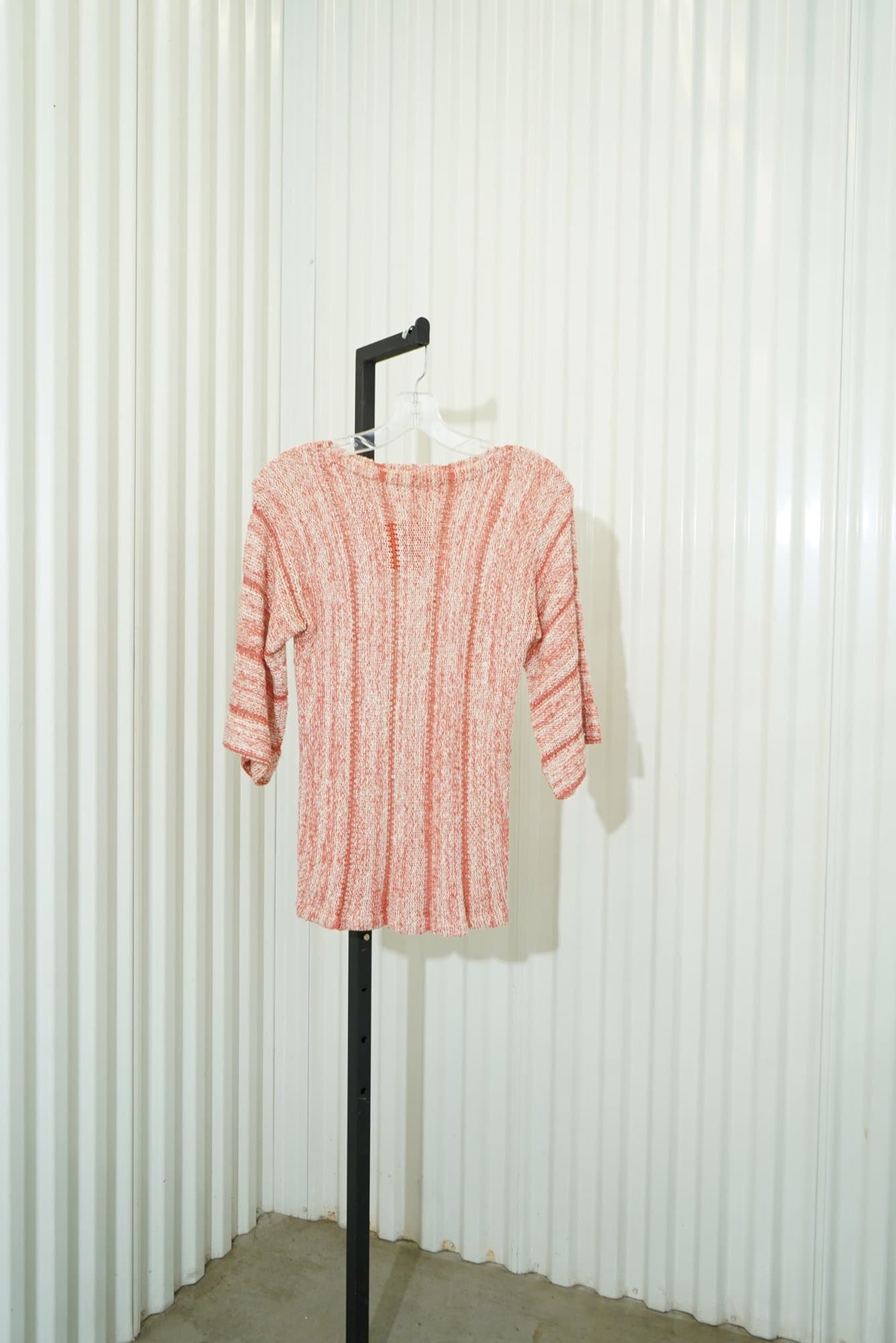 70s Mary Farrin Pink Marled Knit Sweater