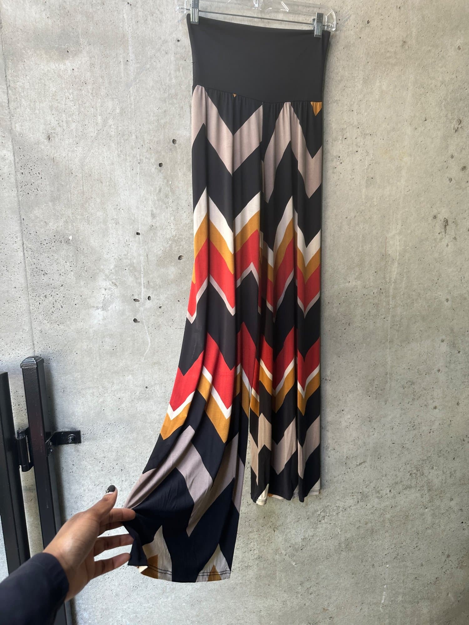 1980s-1990s Monaco Chevron Multicolored Stretch Pants
