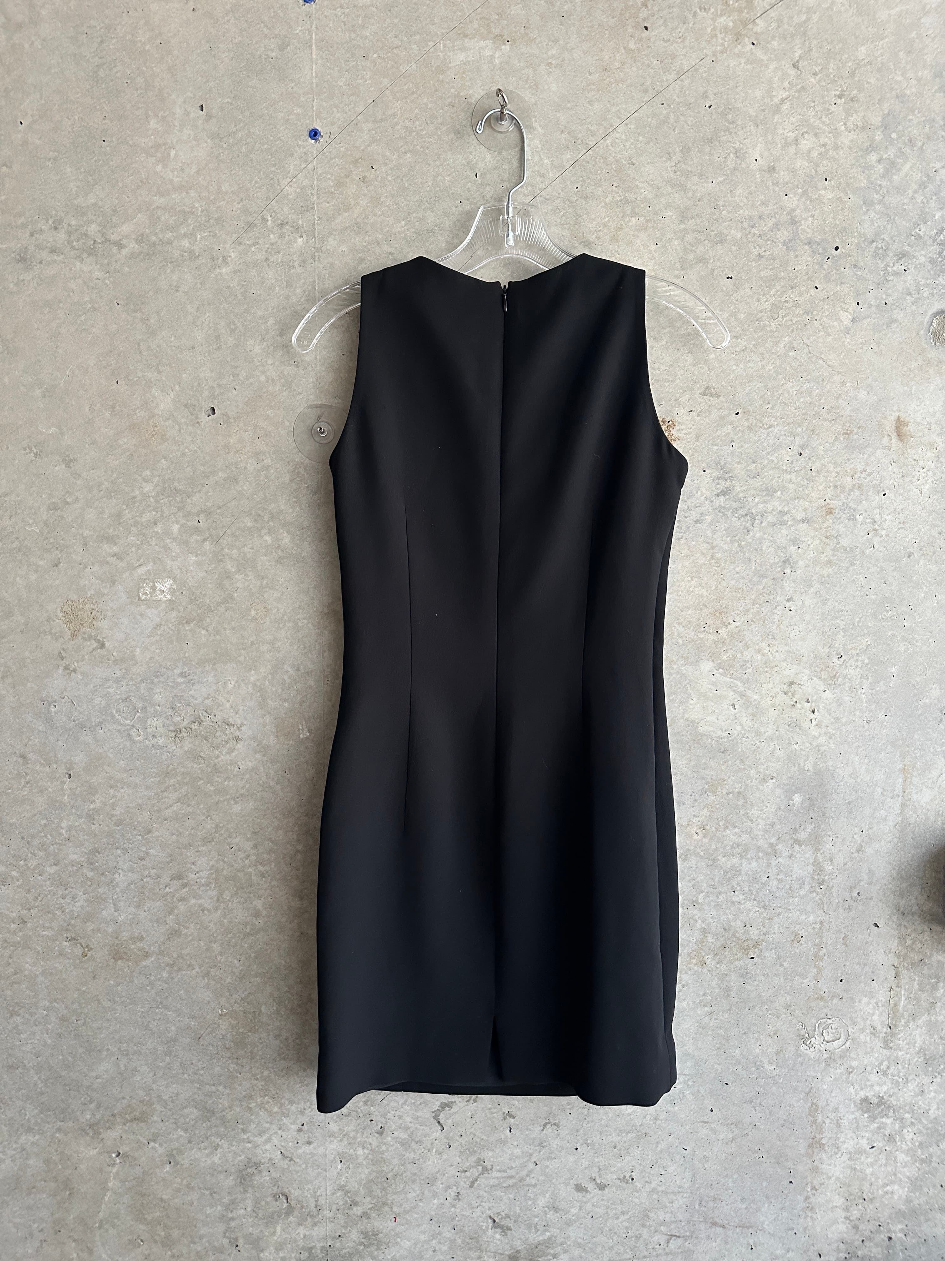 Tahari Black Rhinestone Mini Dress