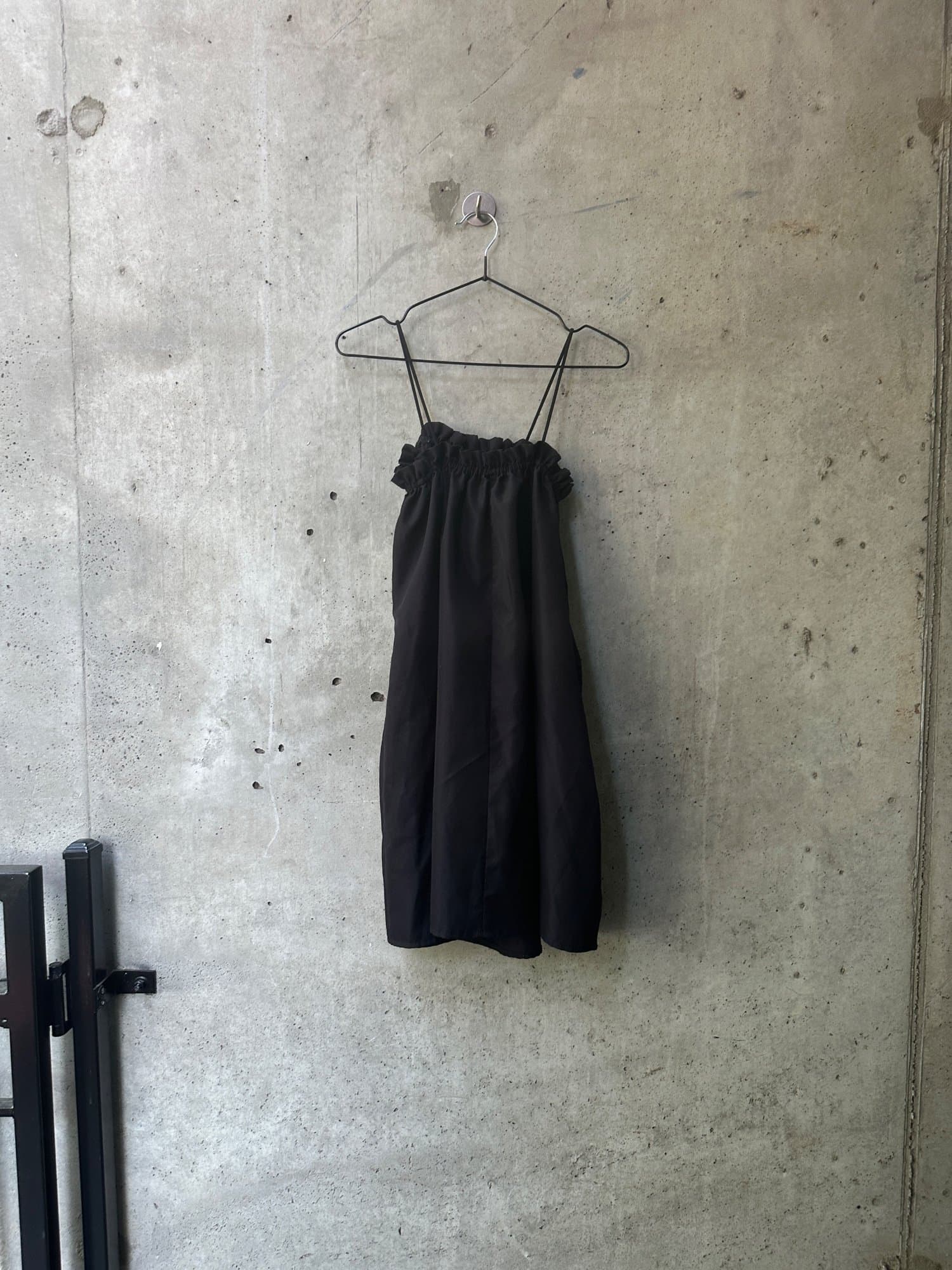 2010s-2020s Black Slip Dress