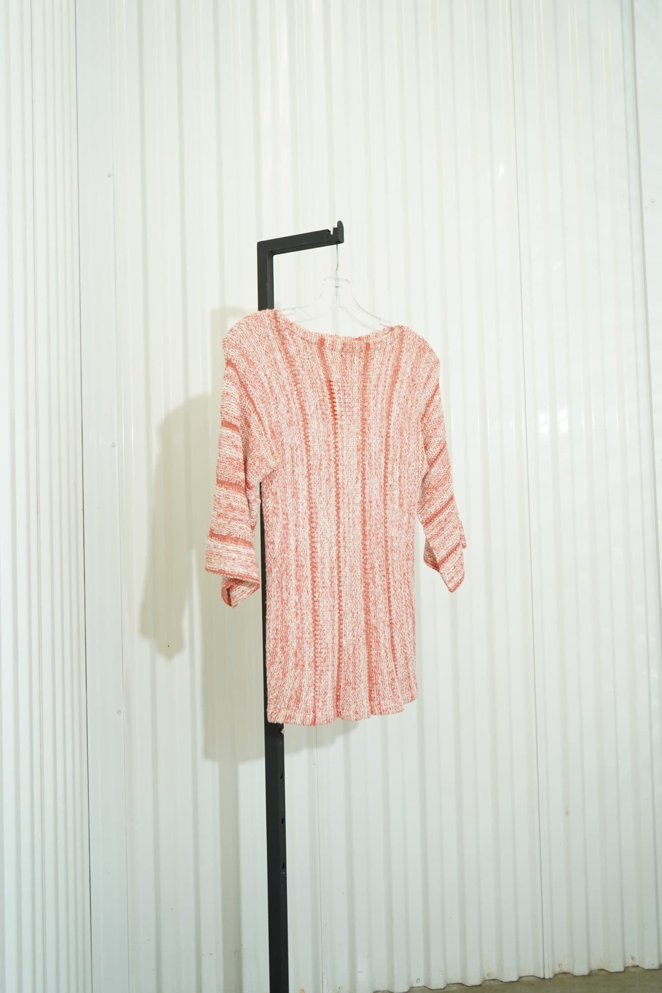 70s Mary Farrin Pink Marled Knit Sweater