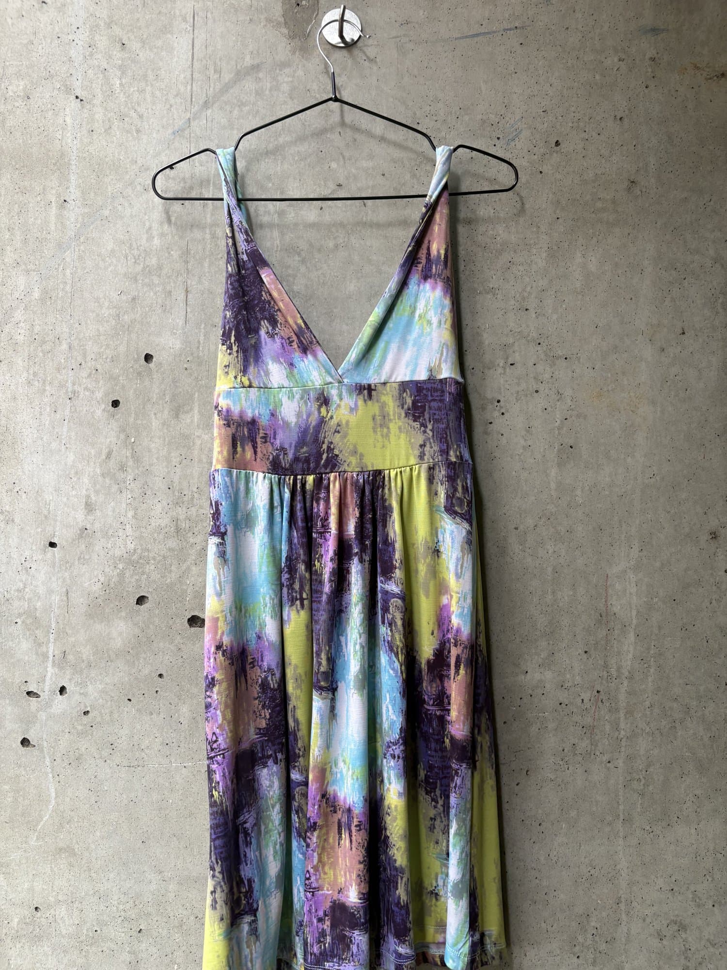 2010s Ariella Watercolor Print Sundress