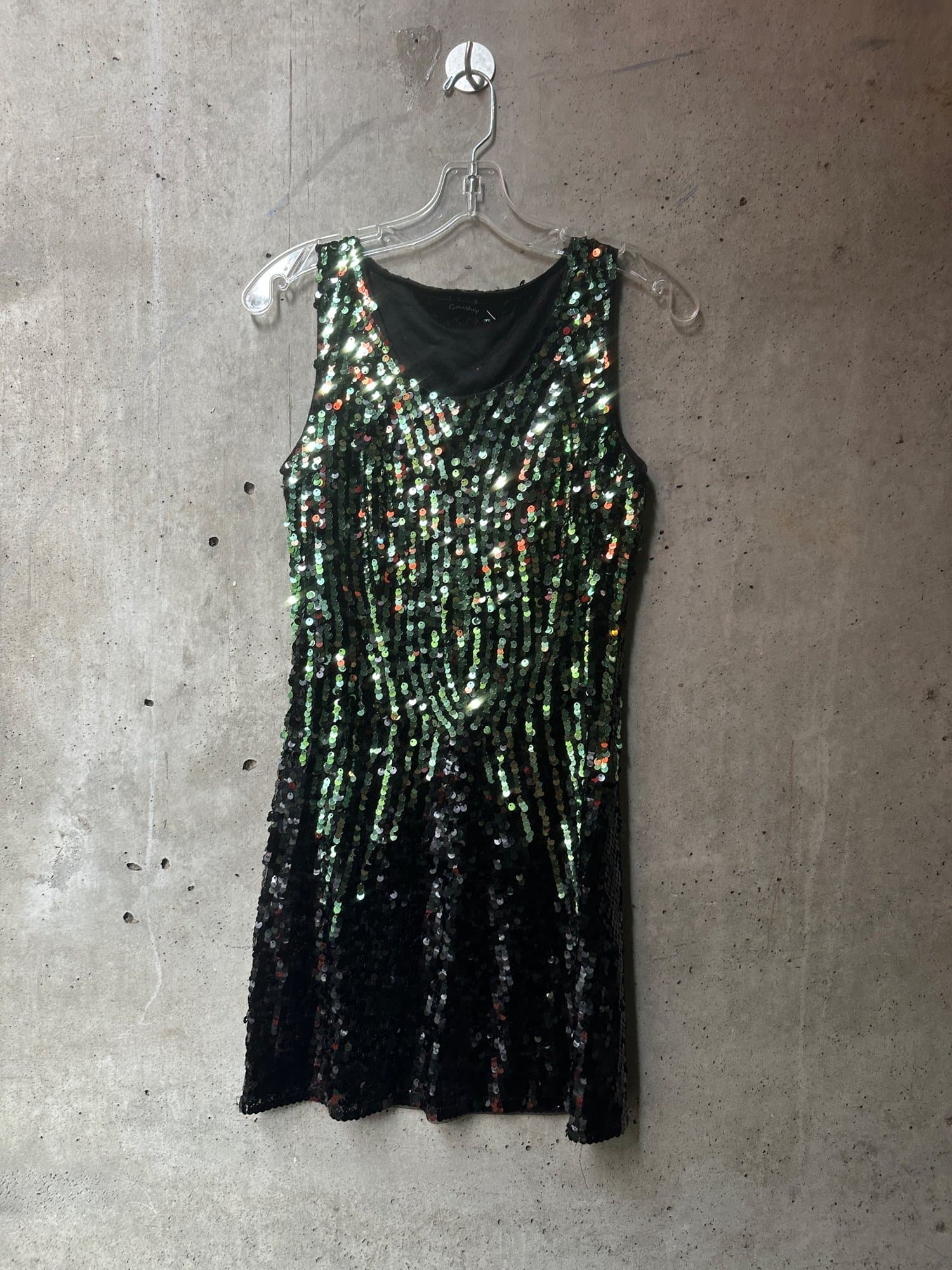 2000s-2010s Eunishop Sequin Sleeveless Mini Dress