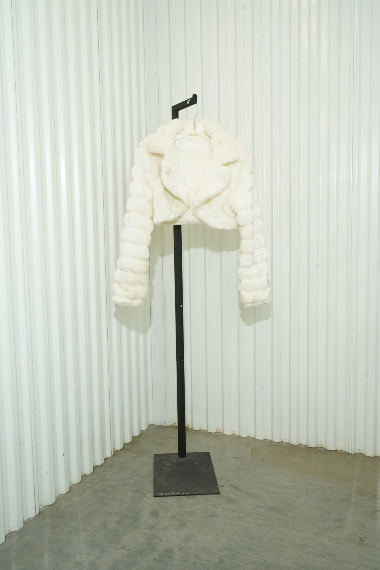 2000s-2010s Faux Fur Cropped Bolero Jacket