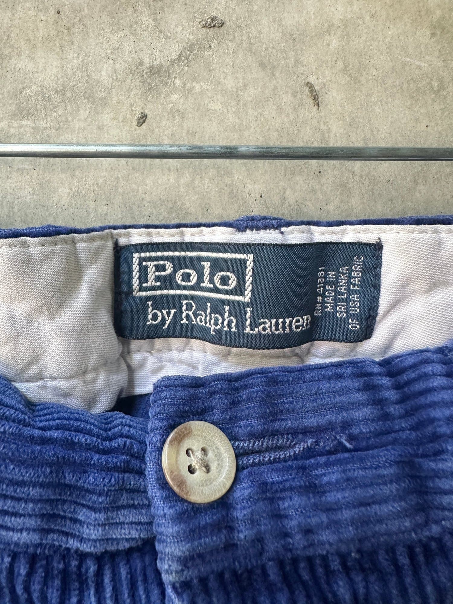 Ralph lauren 1980s-1990s Blue corduroy pants