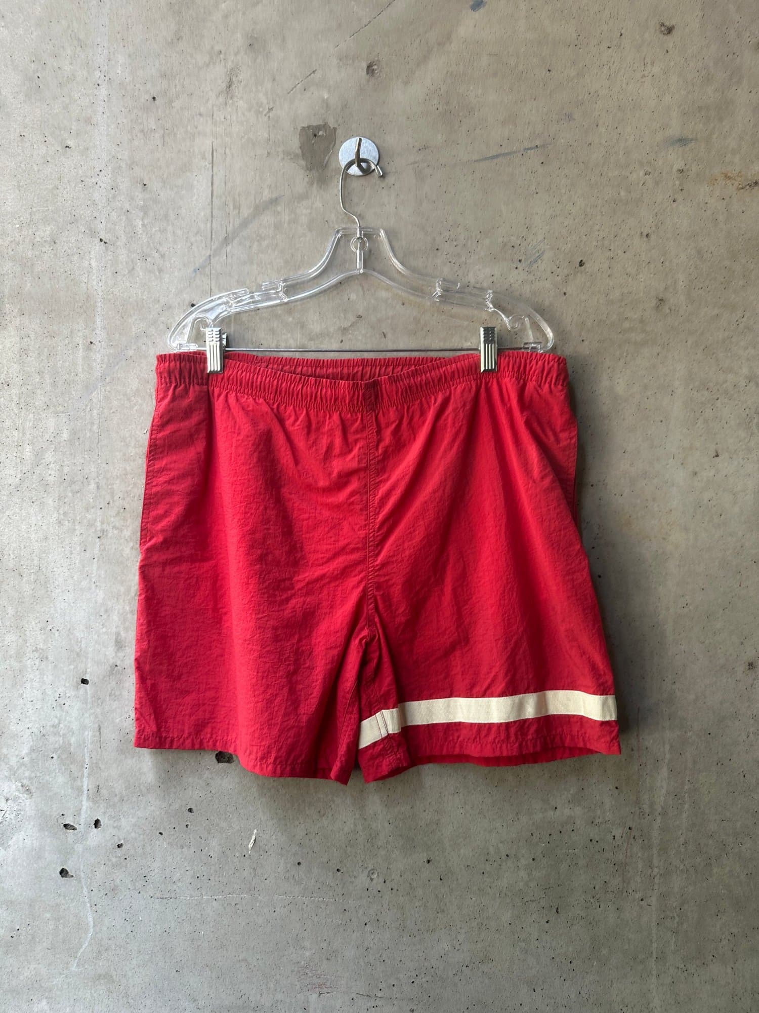1990s US Olympics Red Short Swim Shorts