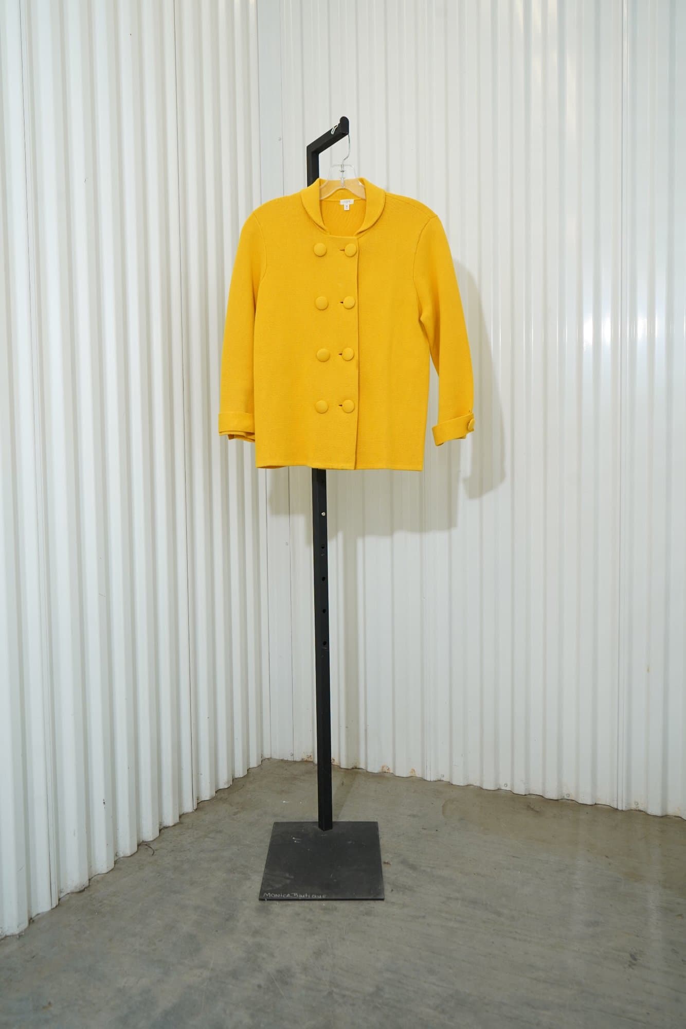 2010s-2020s J. Crew J.Crew yellow cotton double-knit jacket