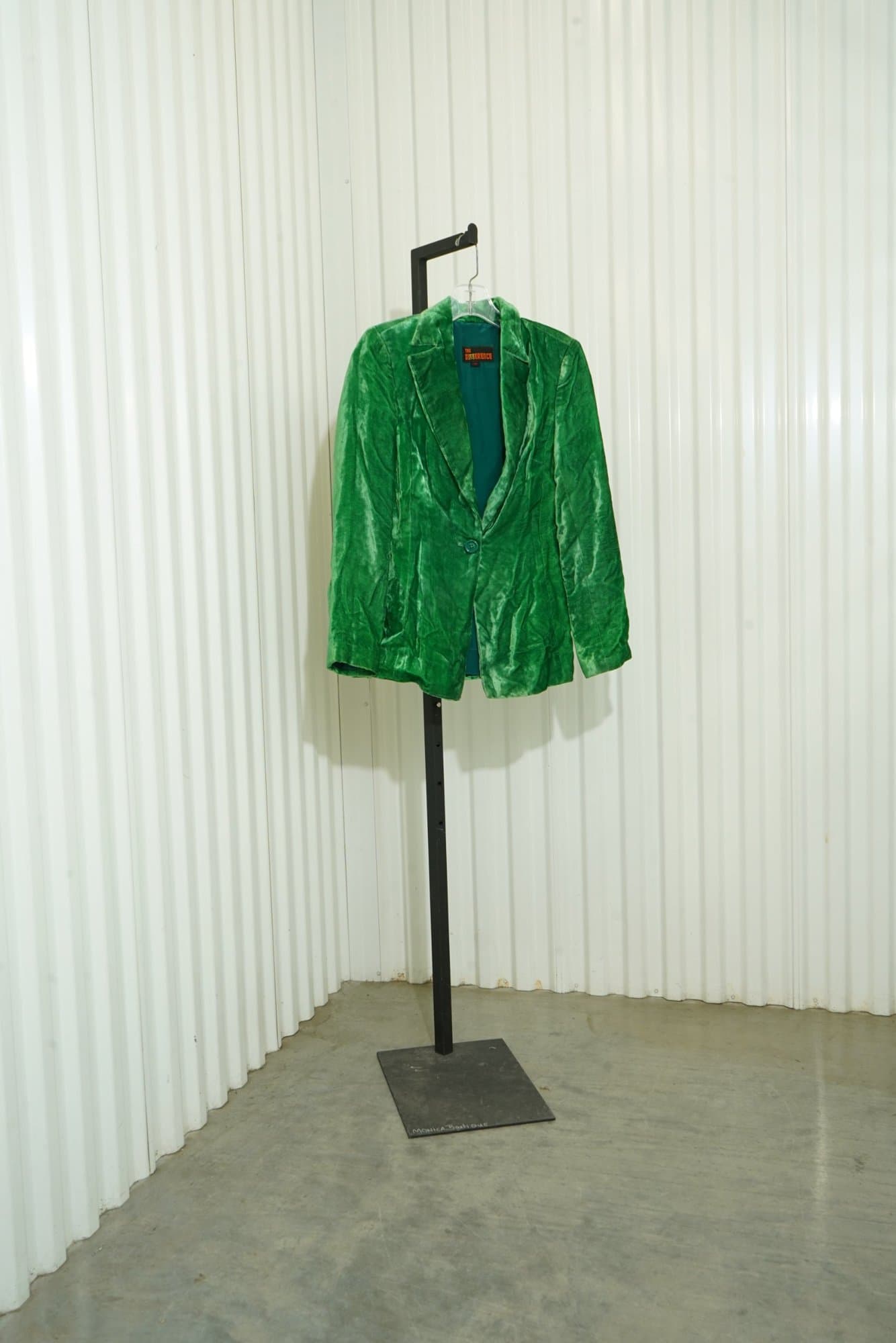 1970s The Difference Green Crushed Velvet Blazer