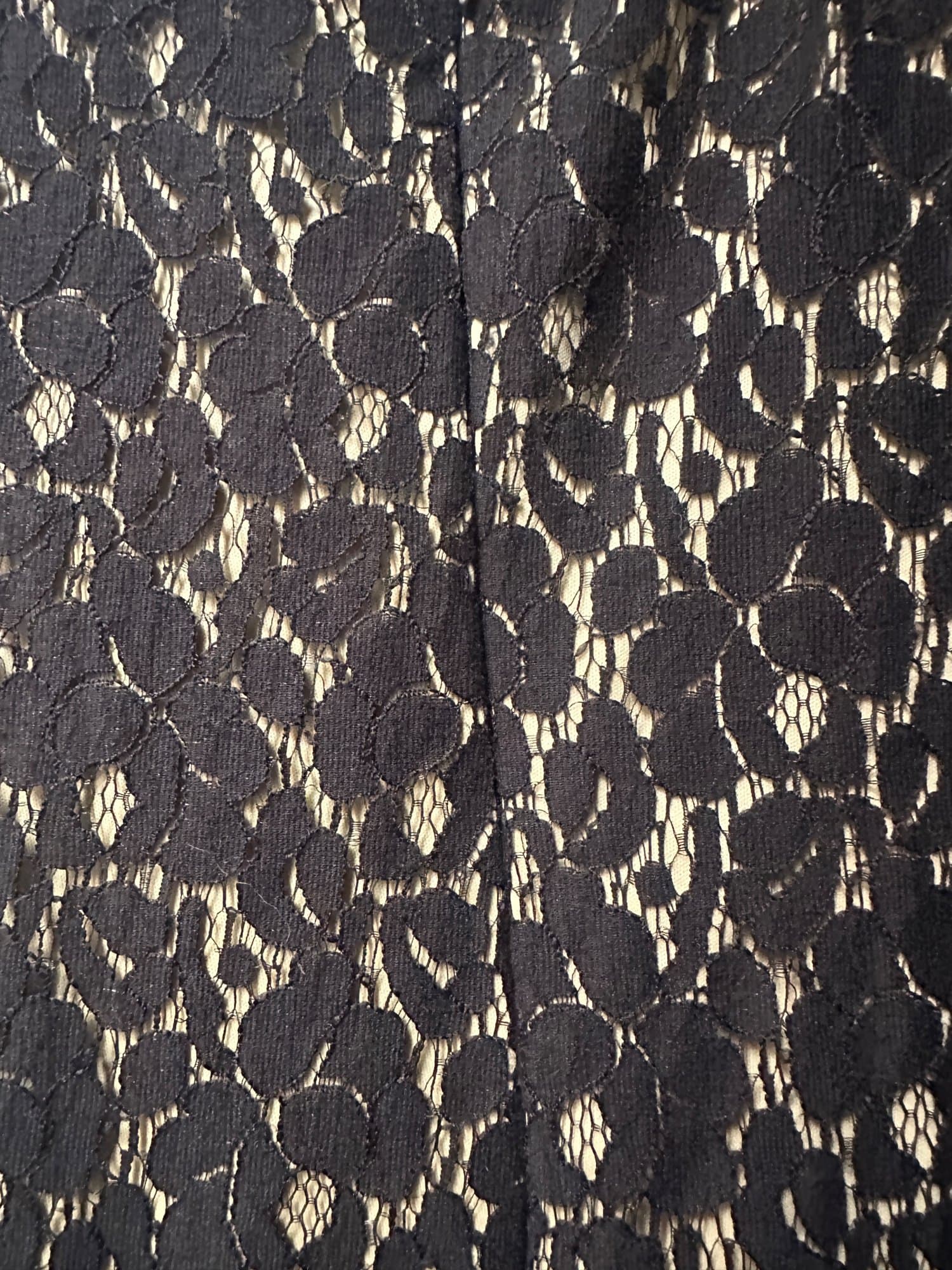2000s-2010s HeartSOUL Black Lace Peplum Dress