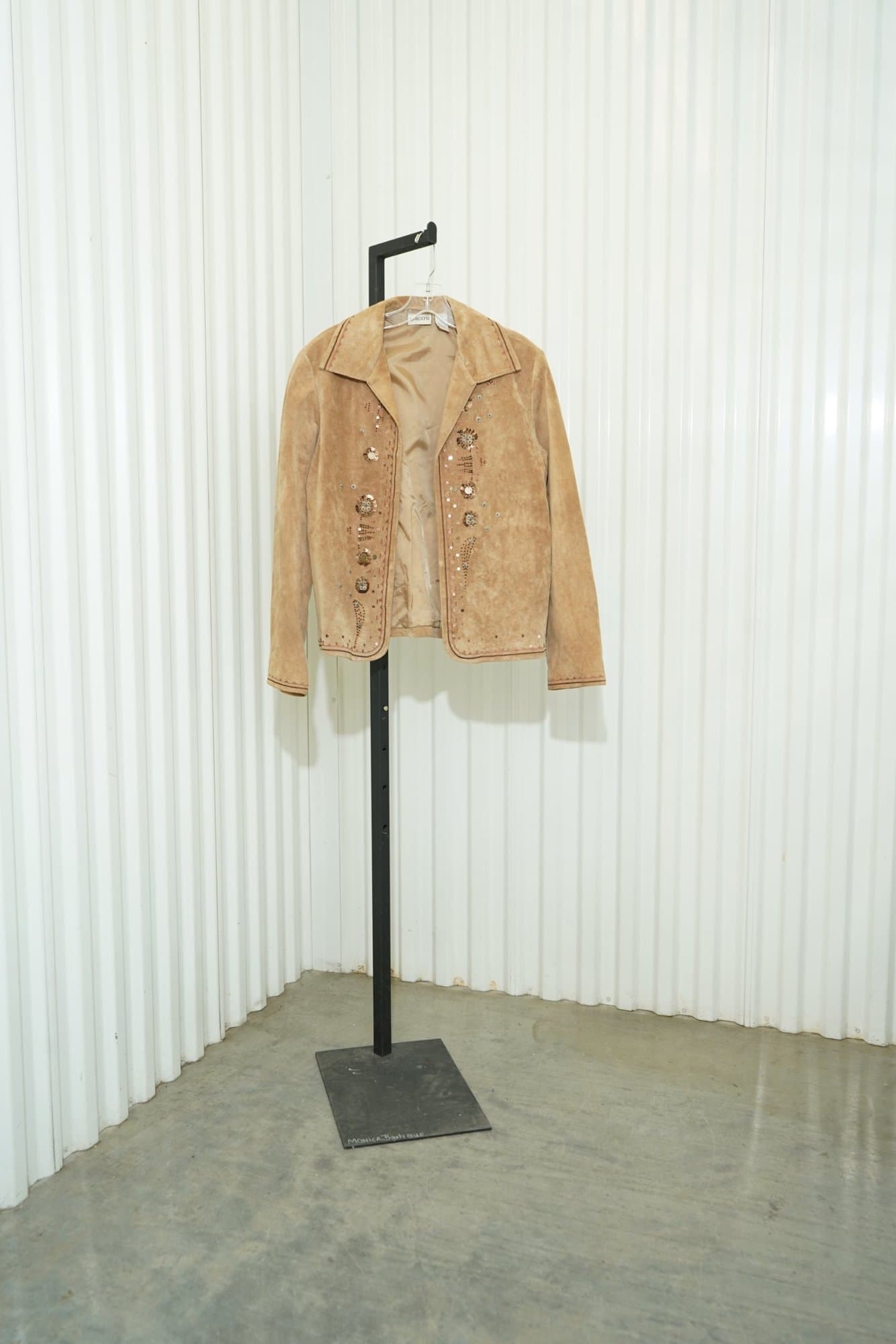 CHICO'S Vintage Suede Jacket with Button Details