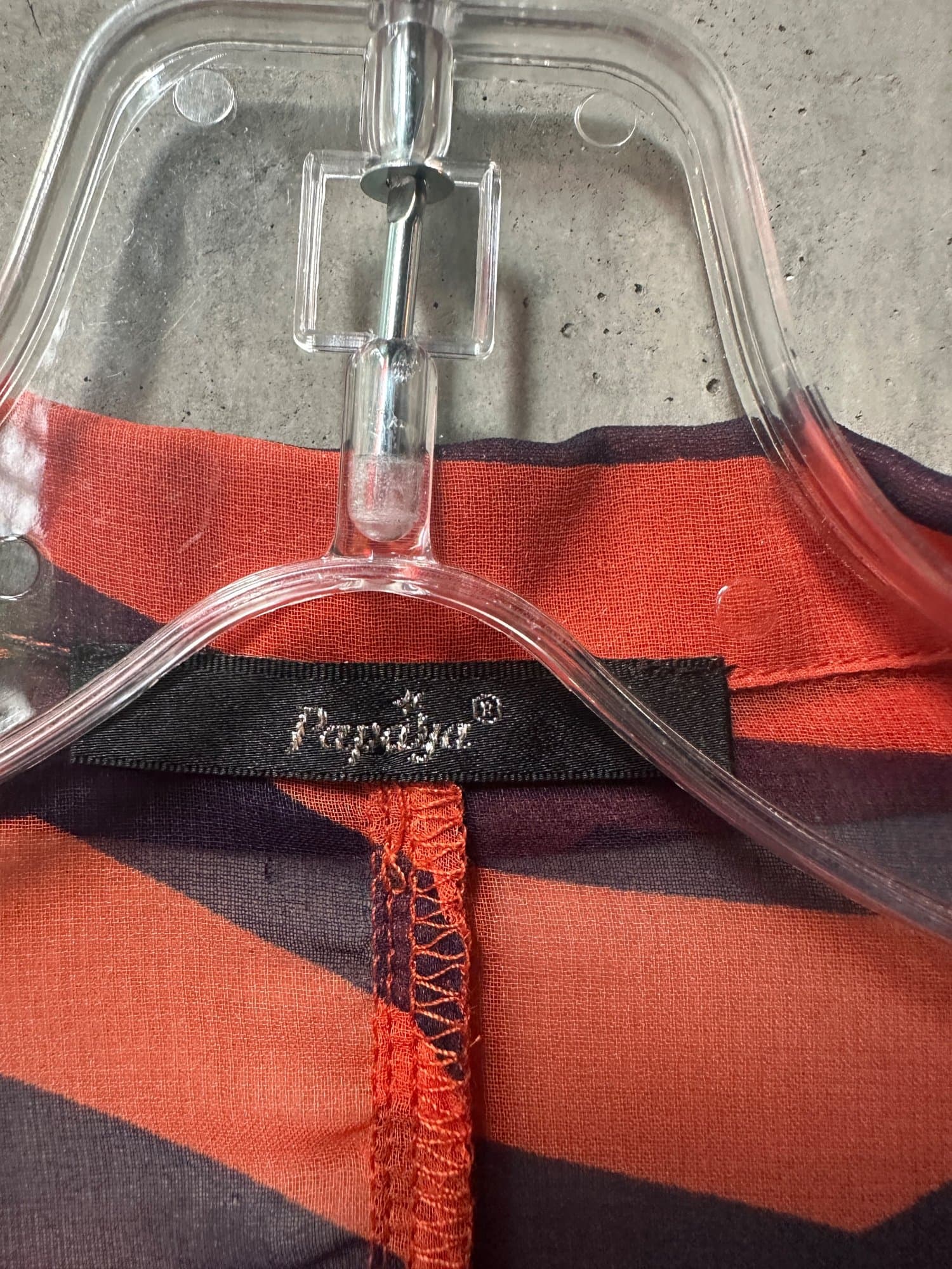 2000s-2010s Papaya Zebra Print Blouse