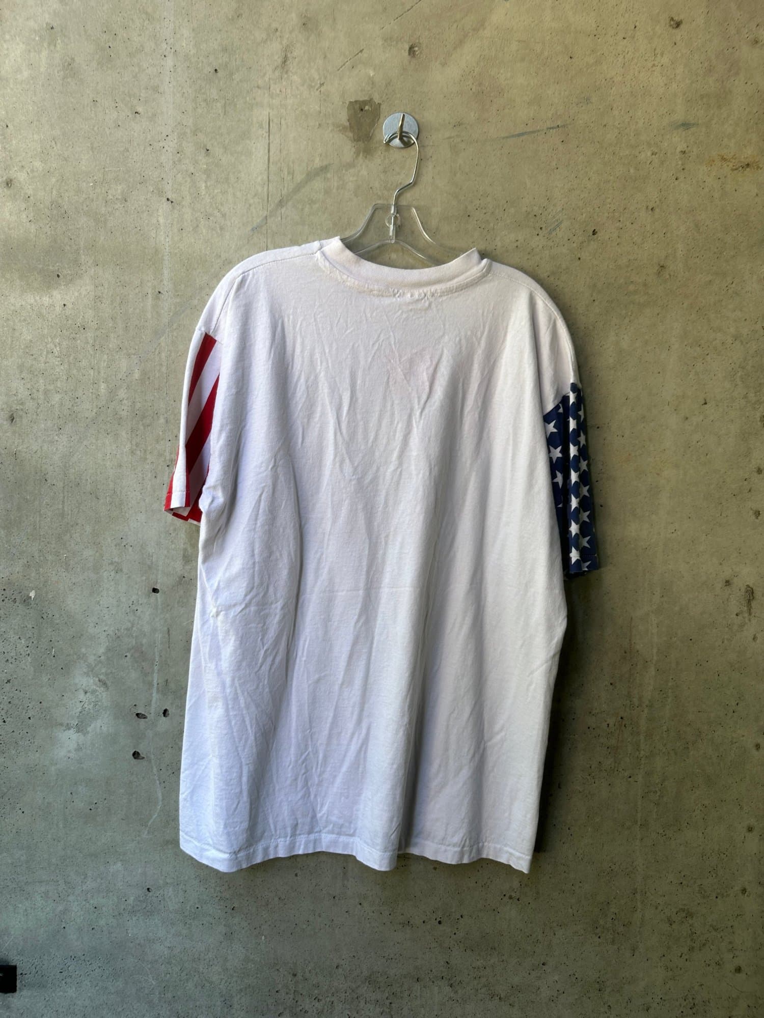 1990s-2000s L.A. Sportswear Atlanta 94.5 American Flag T-Shirt