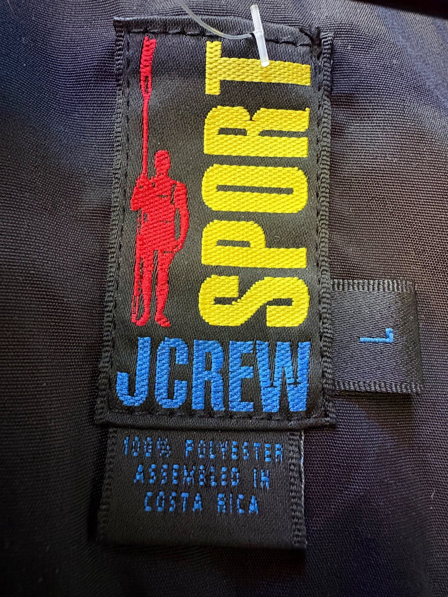J crew 1990s blue fuzzy fleece zipup