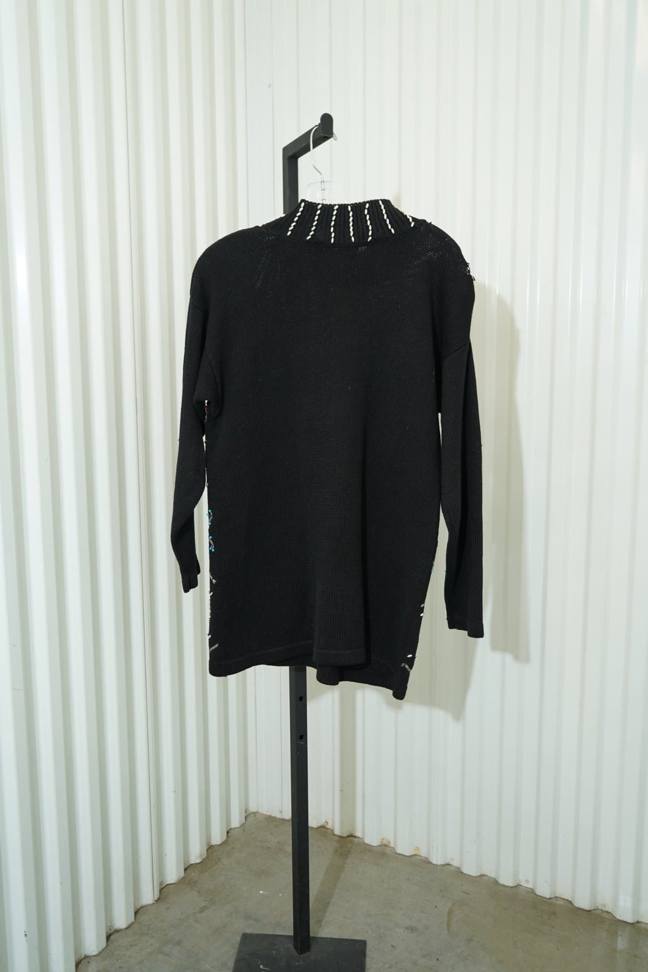 1990s Victoria Jones Southwestern Beaded Sweater