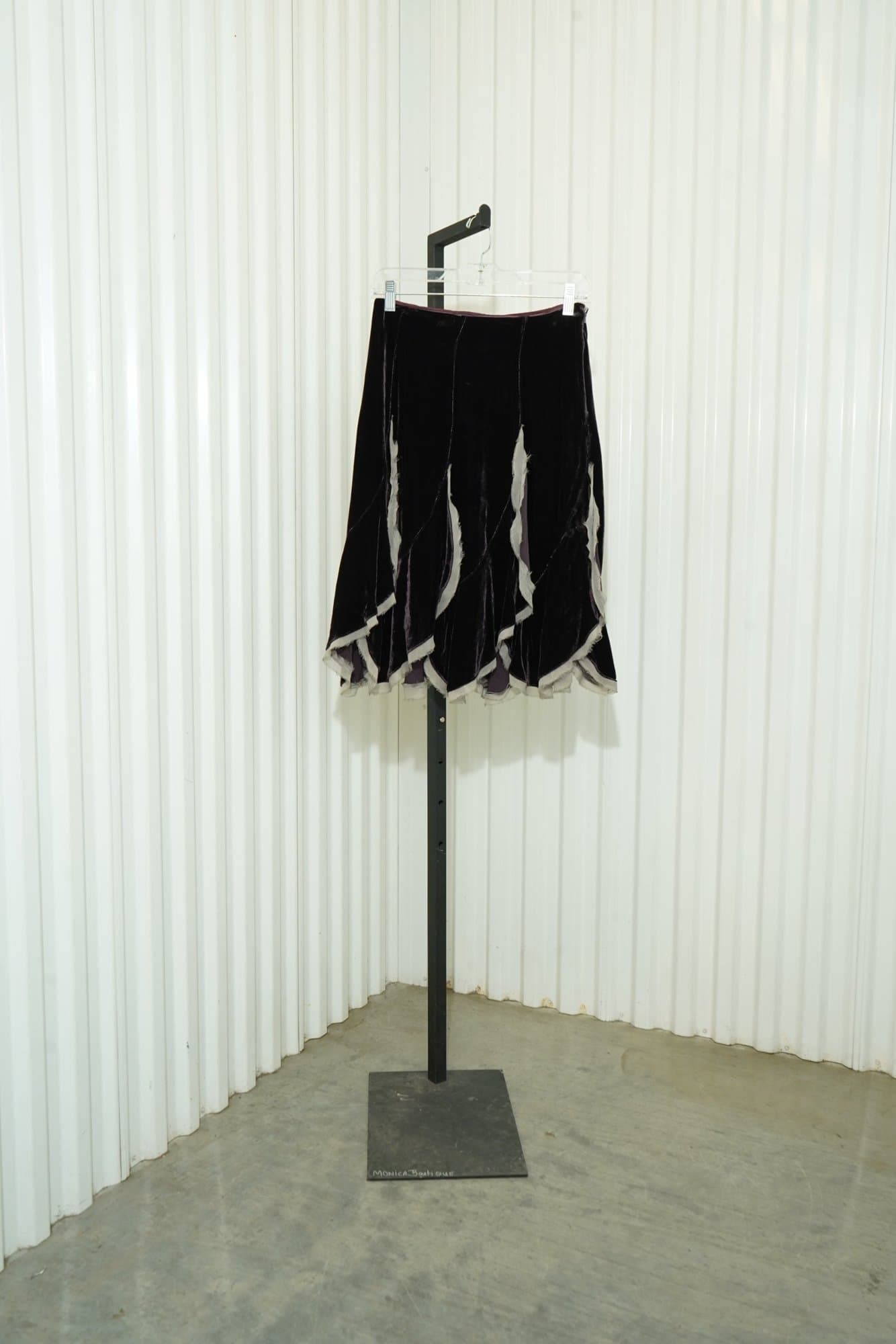 2000s-2010s odille Purple Velvet Flared Skirt