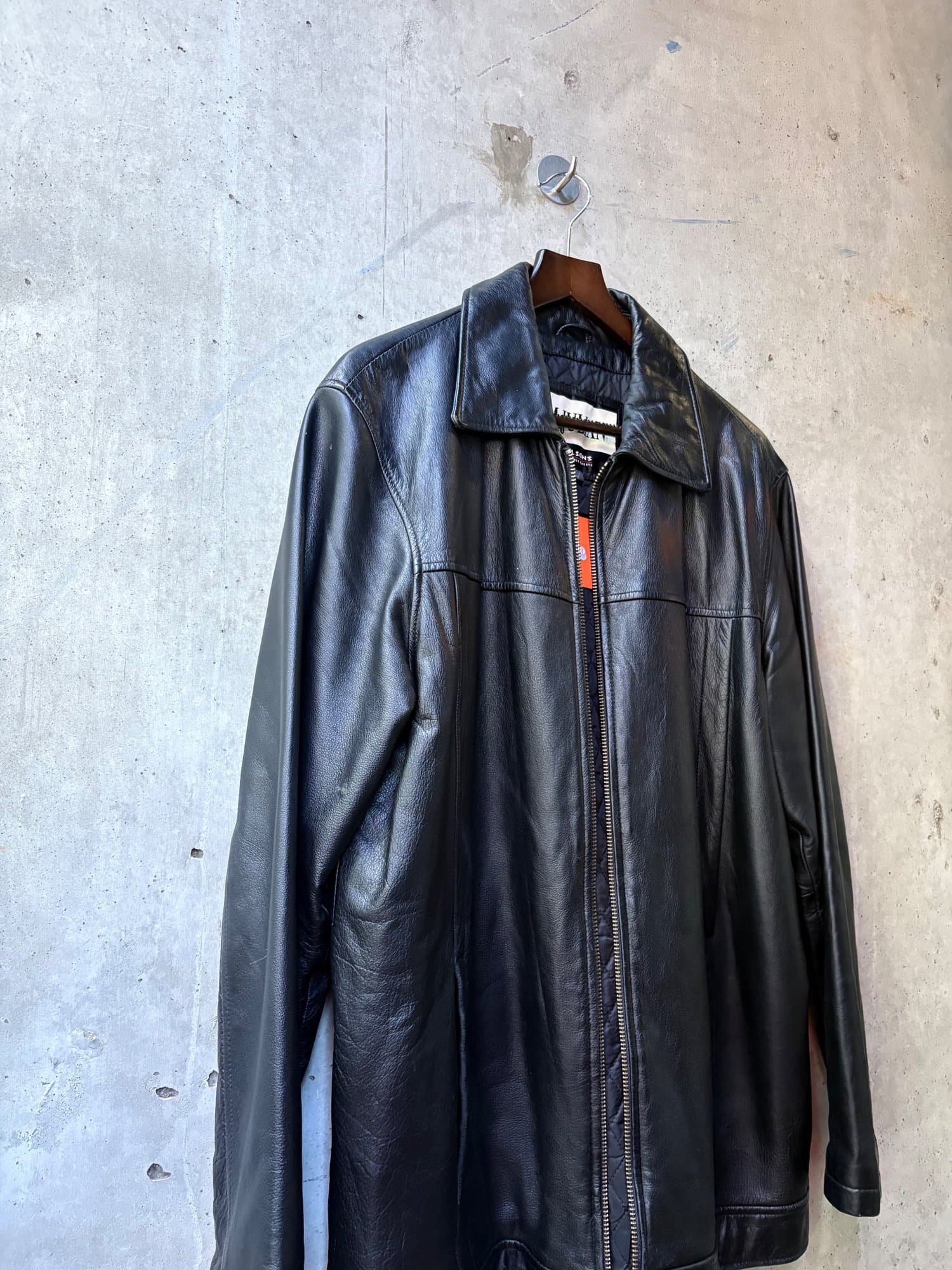 1980s-1990s M.Julian Black Leather zip jacket