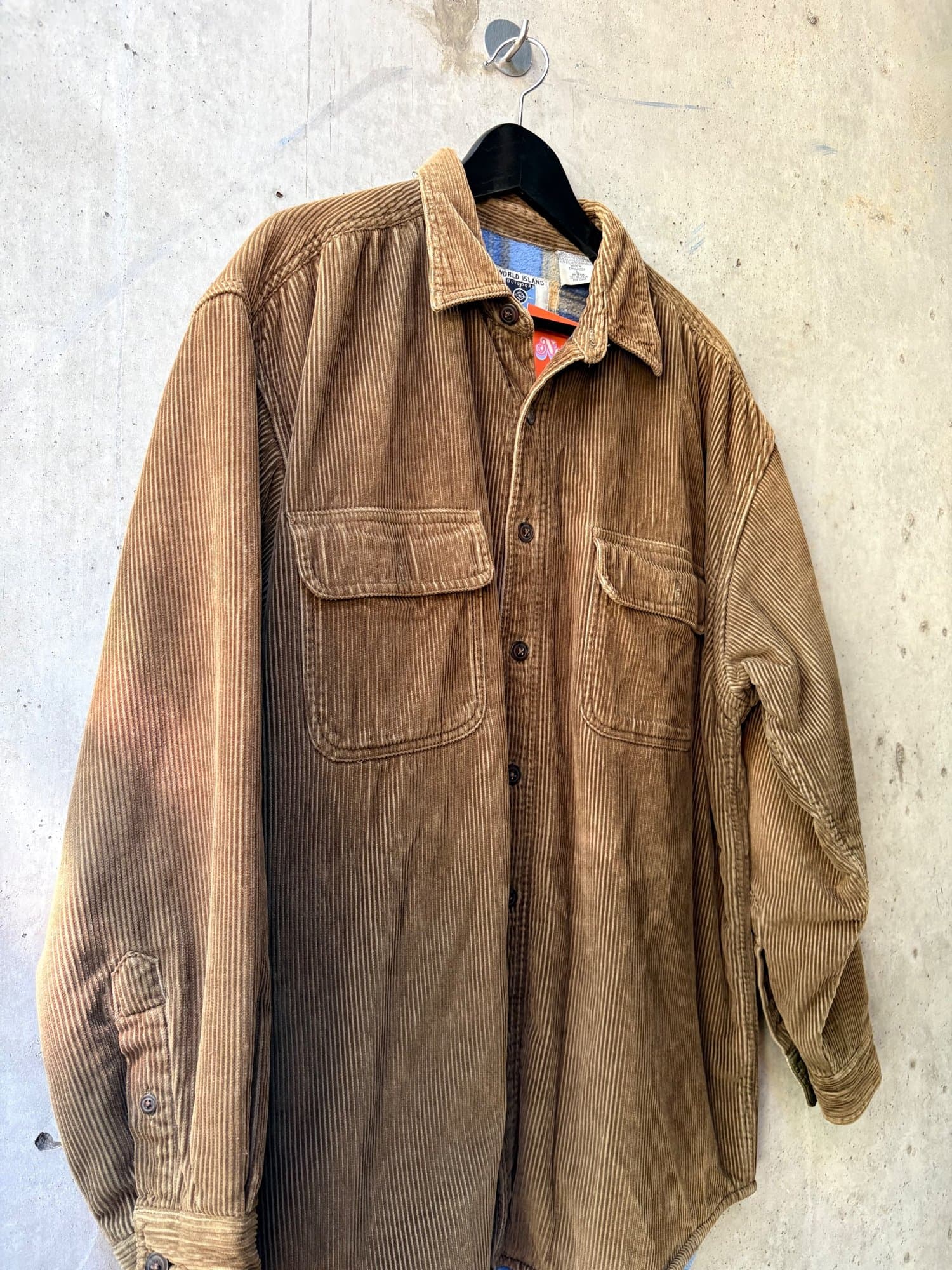World island 1990s Copper Brown Corduroy (insulated)