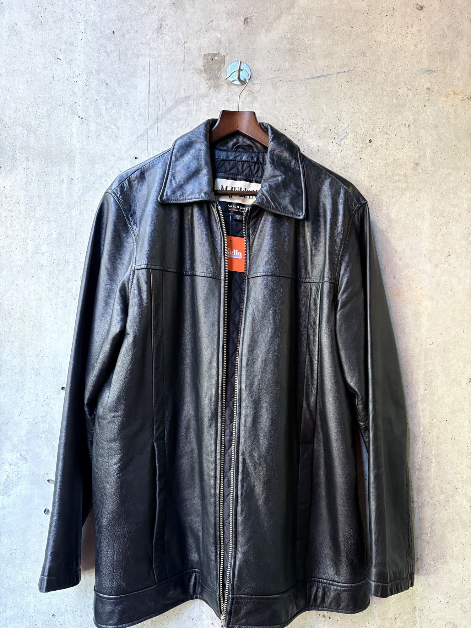 1980s-1990s M.Julian Black Leather zip jacket