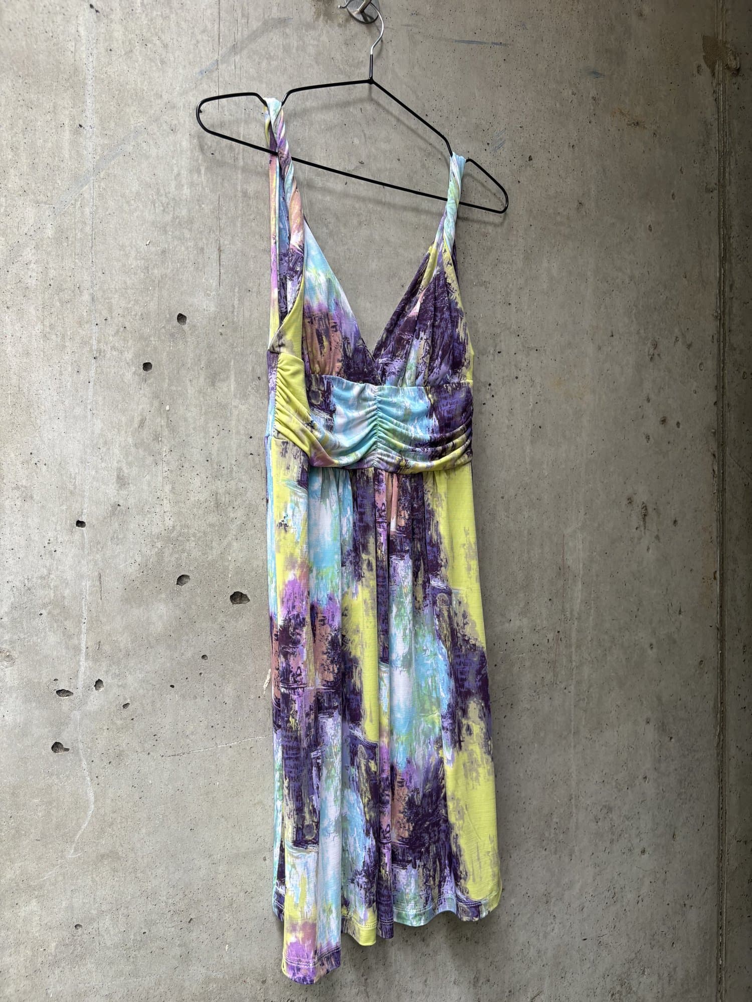 2010s Ariella Watercolor Print Sundress