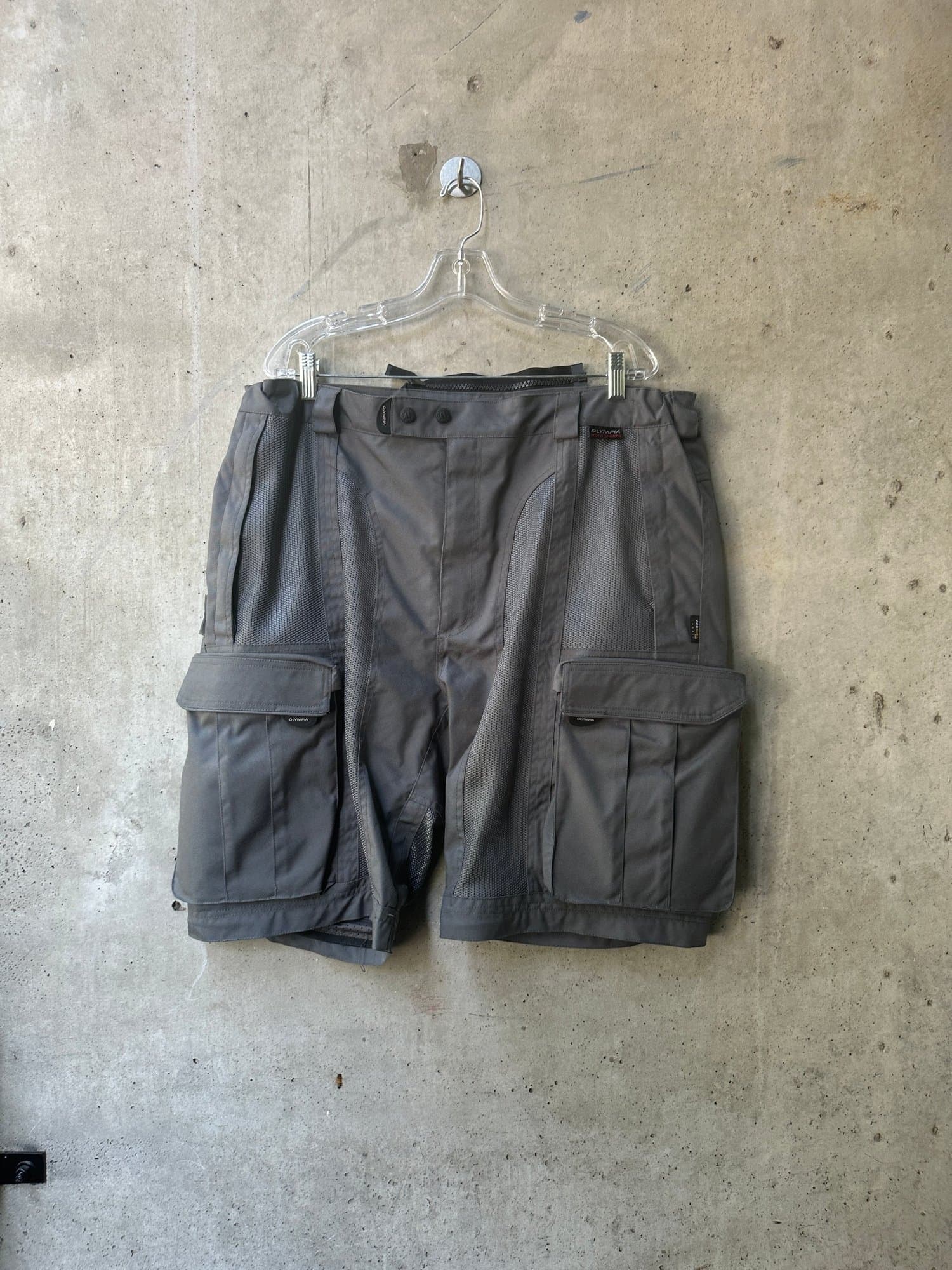 Olympia Moto sport Grey Cargo Shorts