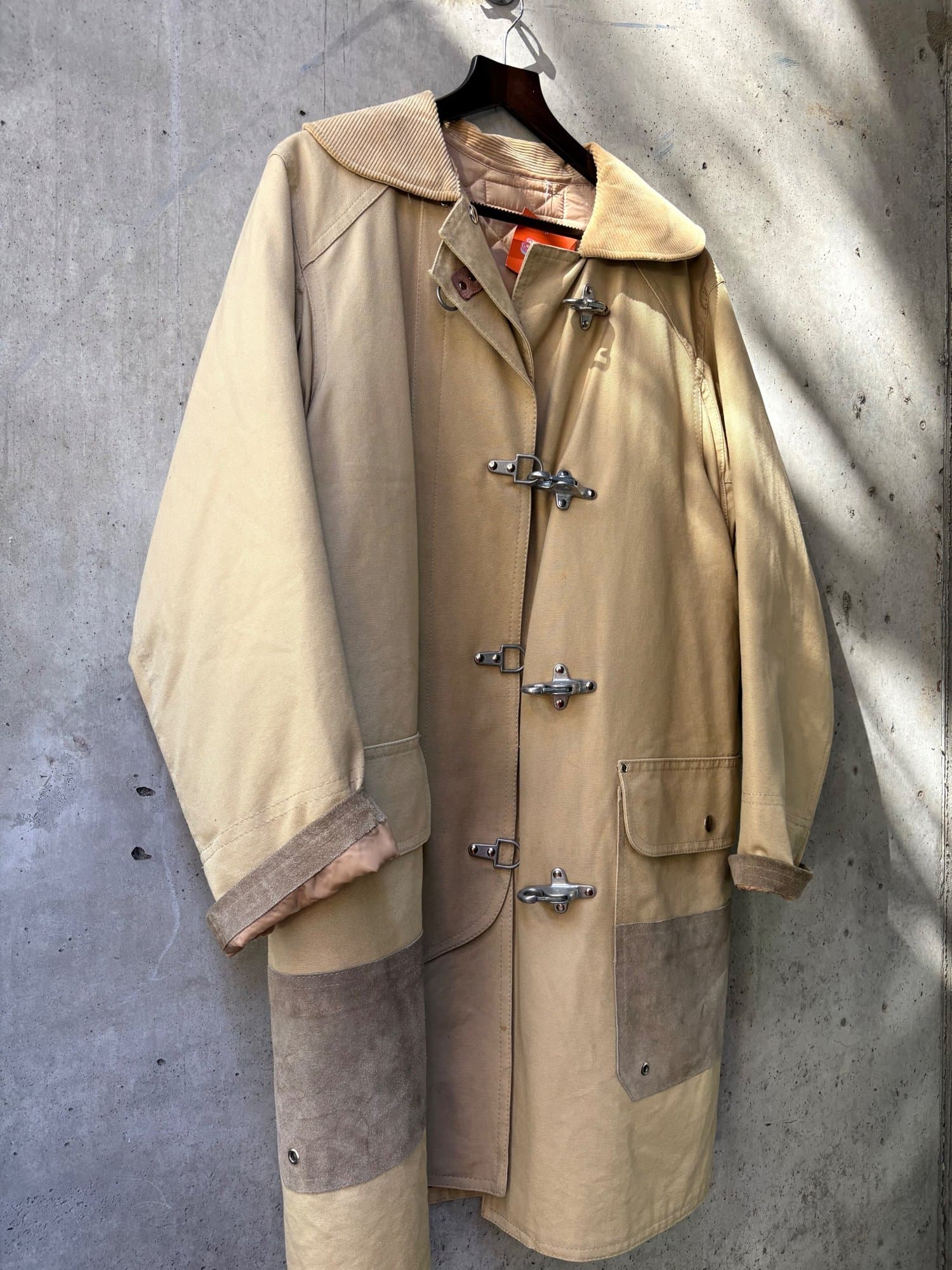 Wales Bonner metal clasp beige trench